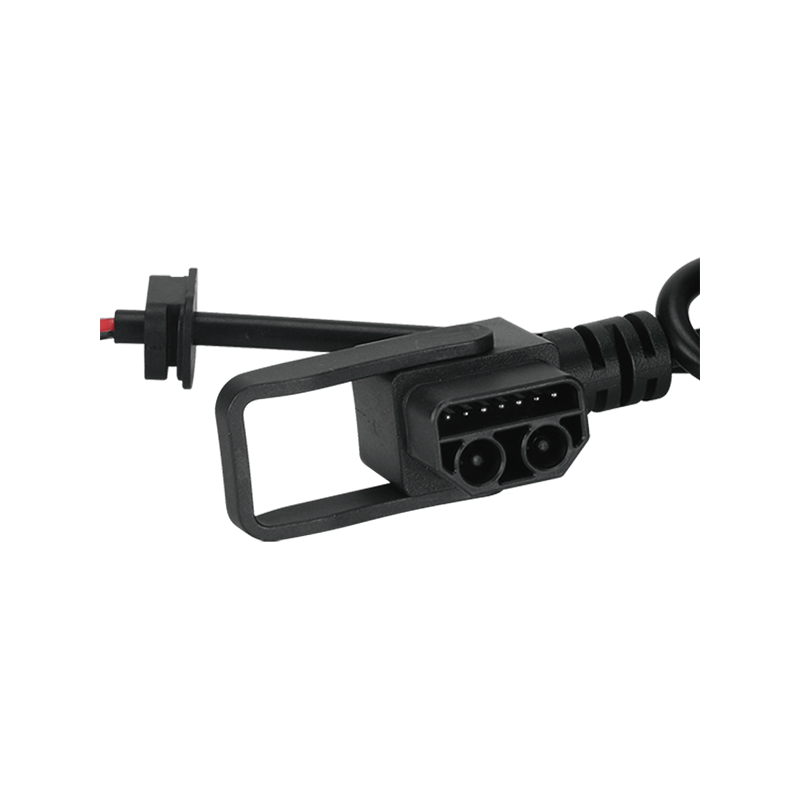 ZTC3037 2+7 Bent Power Plug with Insulating Cap