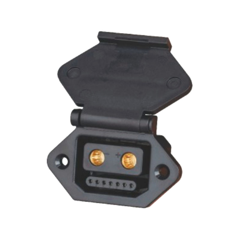 ZTC4012 2+7 Protective-Cover High-Current Power Socket