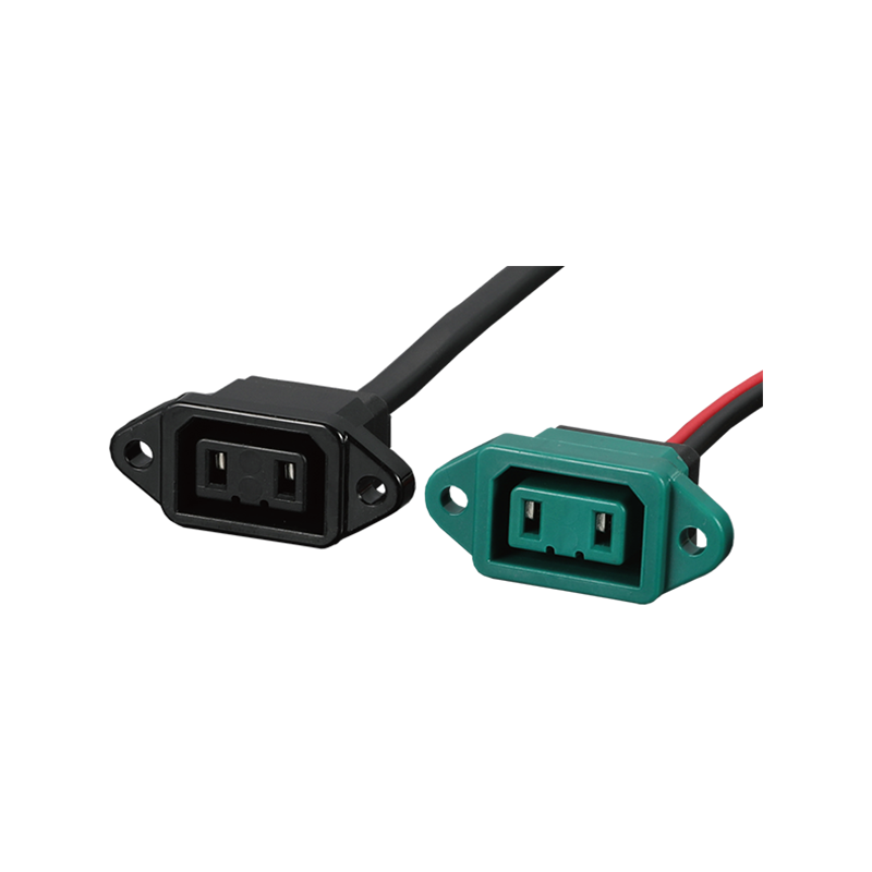 ZTC3019 2-Vertical Panel-Mount Power Socket