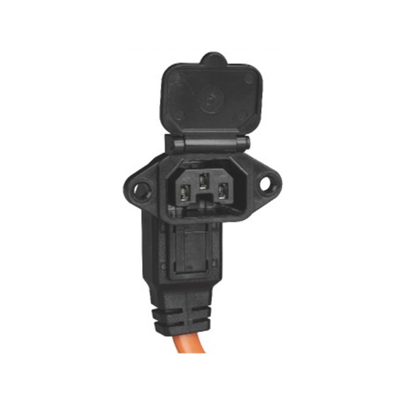 ZTC2026 3-Pin Covered Panel-Mount Power Socket